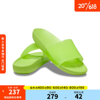crocs卡骆驰2023新款女士浅浪凉拖休闲拖鞋208538 柠檬绿-3UH 35(220mm)