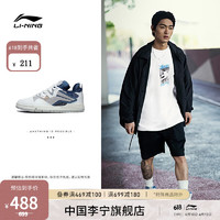 李宁（LI-NING）惟吾PRO丨板鞋男女同款鞋子2023新款滑板文化鞋低帮运动鞋AECT009 雪白色/南极灰/普蓝(009男款)-3 35