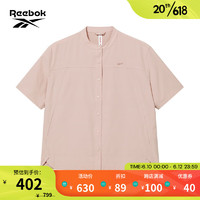 Reebok 锐步 官方2023夏季女子经典运动休闲梭织短袖衬衣23RCS802W 23RCS802WGF2 A/S