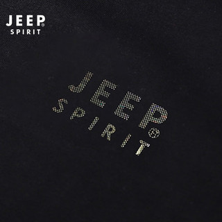 JEEP SPIRIT吉普男士短袖2023夏季休闲薄款凉感透气运动Polo衫  HX0522 黑色 M