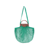 LONGCHAMP 珑骧 女士FILET系列织物手提单肩网兜包购物袋网袋渔网包10121 HVH
