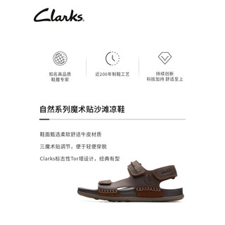 Clarks 其乐 自然系列 男士魔术贴凉鞋 261723317