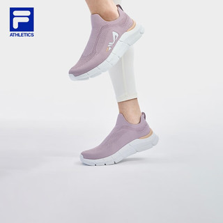 斐乐（FILA）官方SOCK女鞋跑步鞋综训鞋2023夏季新款轻便有氧运动鞋一脚蹬 紫罗兰冰/多维尔紫-VD 38