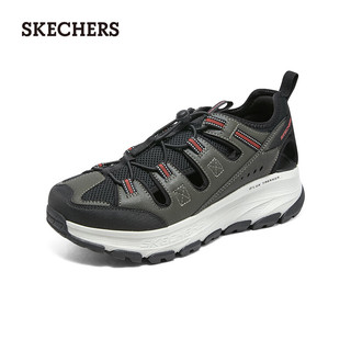 斯凯奇（Skechers）男鞋户外休闲凉鞋透气舒适休闲鞋237581 橄榄色/黑色OLBK 41