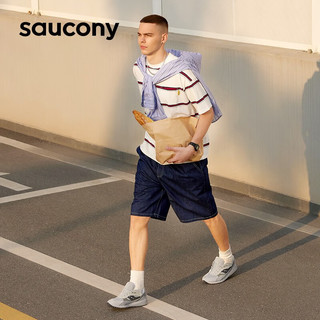 Saucony索康尼休闲鞋经典复古时尚男女同款百搭运动鞋SHADOW6000LAYER 灰色 45