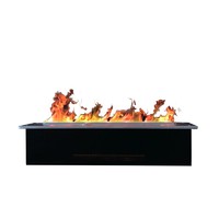 壁炉装饰仿真火焰雾化壁炉芯3d嵌入式欧式超薄变色声控火炉加湿器