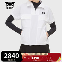 PXGPXG高尔夫服装女士短袖夹克23春夏新品golf时尚防风 PGPPW610501 白色 XS