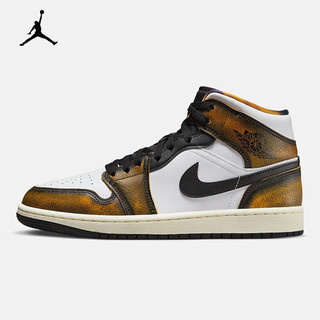 耐克（NIKE）休闲鞋男鞋运动鞋Air Jordan 1 Mid AJ1乔1中帮篮球鞋DQ8417-071 DQ8417-071白铜褪色做旧 40.5