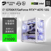 名龙堂 MLOONGi7 13700F/RTX4060Ti/4070显卡台式组装电脑主机diy游戏全套整机设计渲染 豪华版 i7 13700KF/4070 12G 单主机