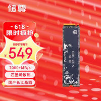 CHU ZUN 储尊 CZ）2TB SSD固态硬盘 M.2接口(NVMe协议) PCIe 4.0 x4 长江存储晶圆 国产TLC颗粒 兼容PS5 CN790系列