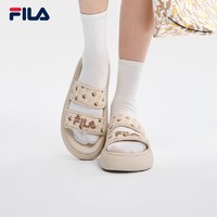 FILA 斐乐 DONUT女鞋拖鞋2023夏季新款凉拖厚底增高休闲甜甜圈Ⅱ