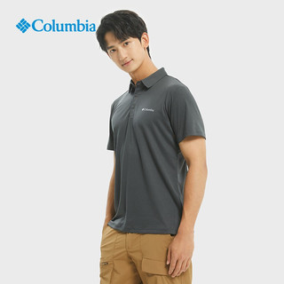 哥伦比亚（Columbia）户外男子夏吸湿UPF50防晒防紫外线短袖POLO衫 013(AE1287) XL(185/104A)
