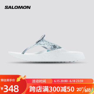 萨洛蒙（Salomon） 男女款 户外运动休闲拖鞋缓震恢复人字拖鞋 INDEX BREAK 珍珠灰蓝 415513 4.5