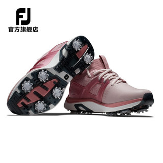 Footjoy高尔夫球鞋女士FJ 23新款有钉鞋HyperFLex golf球鞋轻量防泼水 白/紫/蓝 98170 8=39码