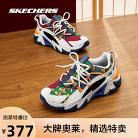 斯凯奇Skechers鬼灭之刃联名系列女子时尚机甲鞋复古运动鞋 NVMT 39