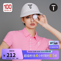 EUROPEAN TOUR高尔夫球帽女23夏季新品时尚轻量运动无顶遮阳女帽 白色