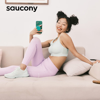 Saucony索康尼菁华KinvaraForHer跑步鞋女轻量跑鞋运动鞋白色38.5