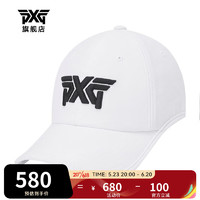 PXG 高尔夫球帽女士运动球帽有顶帽golf户外女子新款遮阳帽透气防晒 PGPPW850101 白色