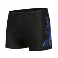 维诺亚男士泳裤平角成人速干泳裤加肥大码游泳裤男式新款游泳裤游泳 蓝火焰裤 2XL(建议体重115-135斤)