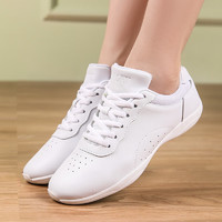 克卜勒（kebule）成人竞技健美操鞋子白色啦啦操鞋训练比赛鞋艺术体操鞋女舞蹈鞋 白色 39