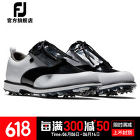 Footjoy高尔夫球鞋女鞋 FJ Premiere新款女士golf可拆卸流苏款有钉鞋防滑 白黑99040 36.5