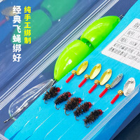杰米仕（JMISI）路亚飞蝇钩亮片套装鱼钩绑好苍蝇钩仿生小虫微生物马口白条翘 经典飞蝇绑好套装 20# 18# 16# 14# 12#