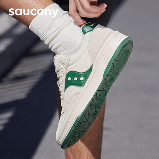 Saucony明星同款索康尼CROSS JZ板鞋男女低帮夏季透气百搭休闲运动鞋男子 米绿 41