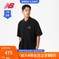 NEW BALANCE NB官方23新款男女同款简约休闲透气POLO衫短袖 BK 5FD26161 L