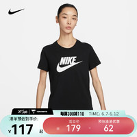 耐克（NIKE）女子印花T恤 SPORTSWEAR ESSENTIALS DX7907-010 XS