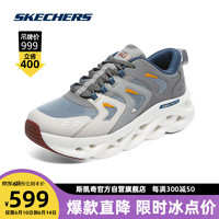 斯凯奇丨Skechers气泡鞋男鞋缓震透气户外健身居家运动软底跑步鞋220301