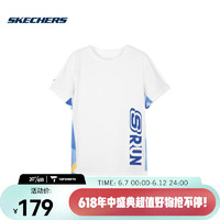 斯凯奇（SKECHERS）男青少年 针织短袖T恤衫 P223B027-0019 XXXL