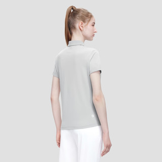 DESCENTE迪桑特 WOMENS TRAINING系列 女子短袖POLO衫D3292TPS34C LG-浅灰色 M(165/84A)