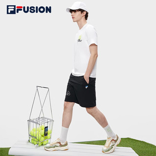 斐乐（FILA）FUSION潮牌蔡徐坤同款男女鞋跑步鞋2023夏季新款情侣复古运动鞋 奶白/苔藓色-GM男款 43