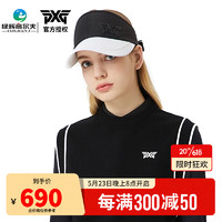 PXG高尔夫球帽女士23新款 时尚拼色无顶帽 夏季户外遮阳棒球帽丝带款 PHPPW950521 黑色