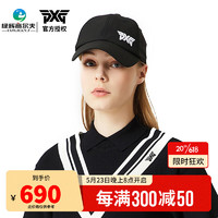 PXG高尔夫球帽女士夏季遮阳帽 运动休闲棒球帽丝带款 23年新款透气帽  PHPCW851621 黑色