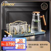 JOICO瑞士品牌家庭水杯套装轻奢水壶茶具乔迁新居客厅待客杯具水具套装 榉木把暴雪壶+暴雪杯*6+托盘