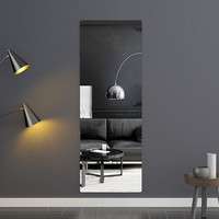 安尔雅亚克力镜子贴墙软镜面贴纸卧室客厅高清穿衣镜家用试衣镜15