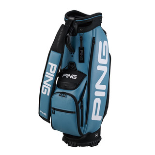 ping新款男女士高尔夫球包男士便携大容量可车载golf球杆套杆车用球包 I22CBP2370蓝/灰