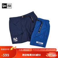 NEW ERAx Alpha Industries x MLB联名2023新款情侣时尚休闲运动短裤 60334099-蓝色 L