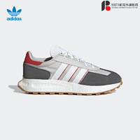 阿迪达斯 （adidas）三叶草RETROPY E5男女薄款boost跑步鞋GZ6387 浅灰/深灰/白/红 38