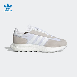 阿迪达斯 （adidas）三叶草RETROPY E5男女薄款boost跑步鞋GZ6387 军绿/黑/白 40.5