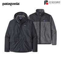 巴塔哥尼亚（Patagonia）男士三合一保暖棉服 Isthmus 3-in-1 20710 patagonia BLK XS