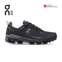 On昂跑2023春夏新品男款防水户外登山徒步鞋Cloudwander Waterproof Black/Eclipse 黑色/日食黑 44.5 US(M10.5)