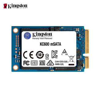 Kingston 金士顿 KC600 mSATA 固态硬盘 512GB（SATA3.0）