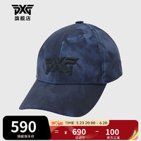 PXG高尔夫球帽 男士韩国进口酷潮棒球帽 可调节均码刺绣遮阳帽子23款 PHPCU850333 蓝色