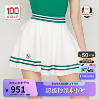 RYDER CUP莱德杯高尔夫服装女短裙23新品夏季时尚运动甜酷百褶裙 白色/绿色 M