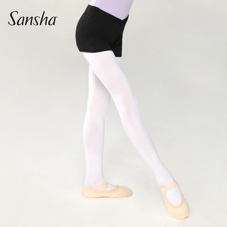 SANSHA 三沙 儿童运动舞蹈短裤女 紧身练功瑜伽裤女防走光健身裤 黑色 S