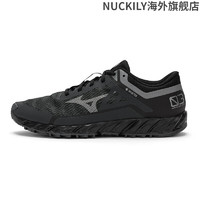 美津浓（MIZUNO）男女22新款透气支撑越野跑步鞋WAVE IBUKI3 GTX 49/黑色/灰色 39
