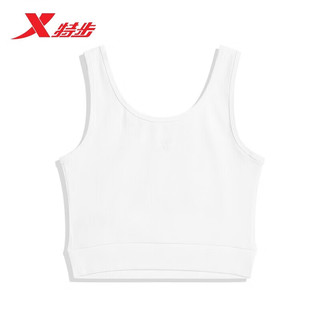 特步（XTEP）女背心23夏运动健身瑜伽977228090593 珍珠白 XL