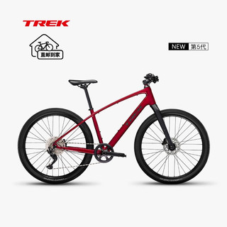 崔克（TREK）公路车 DS 轻量铝合金车架油压碟刹内走线多功能自行车平把公路车 DS 3 10速 绯红色 直邮到家 轮径 650B/27.5英寸 尺码 L